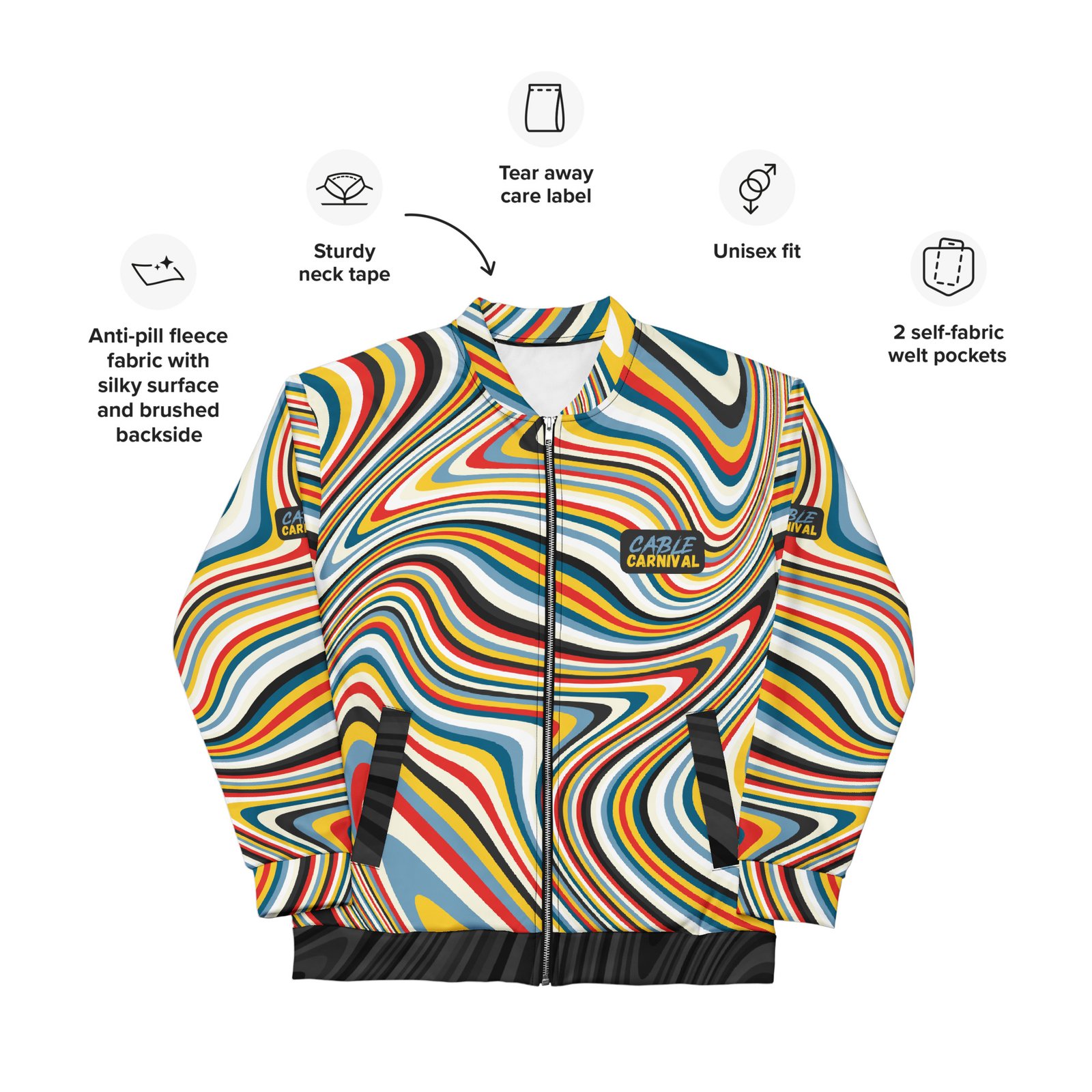 Unisex Bomber Jacket - Image 6