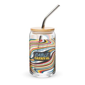 Can-Shaped Glass with Lid & Straw