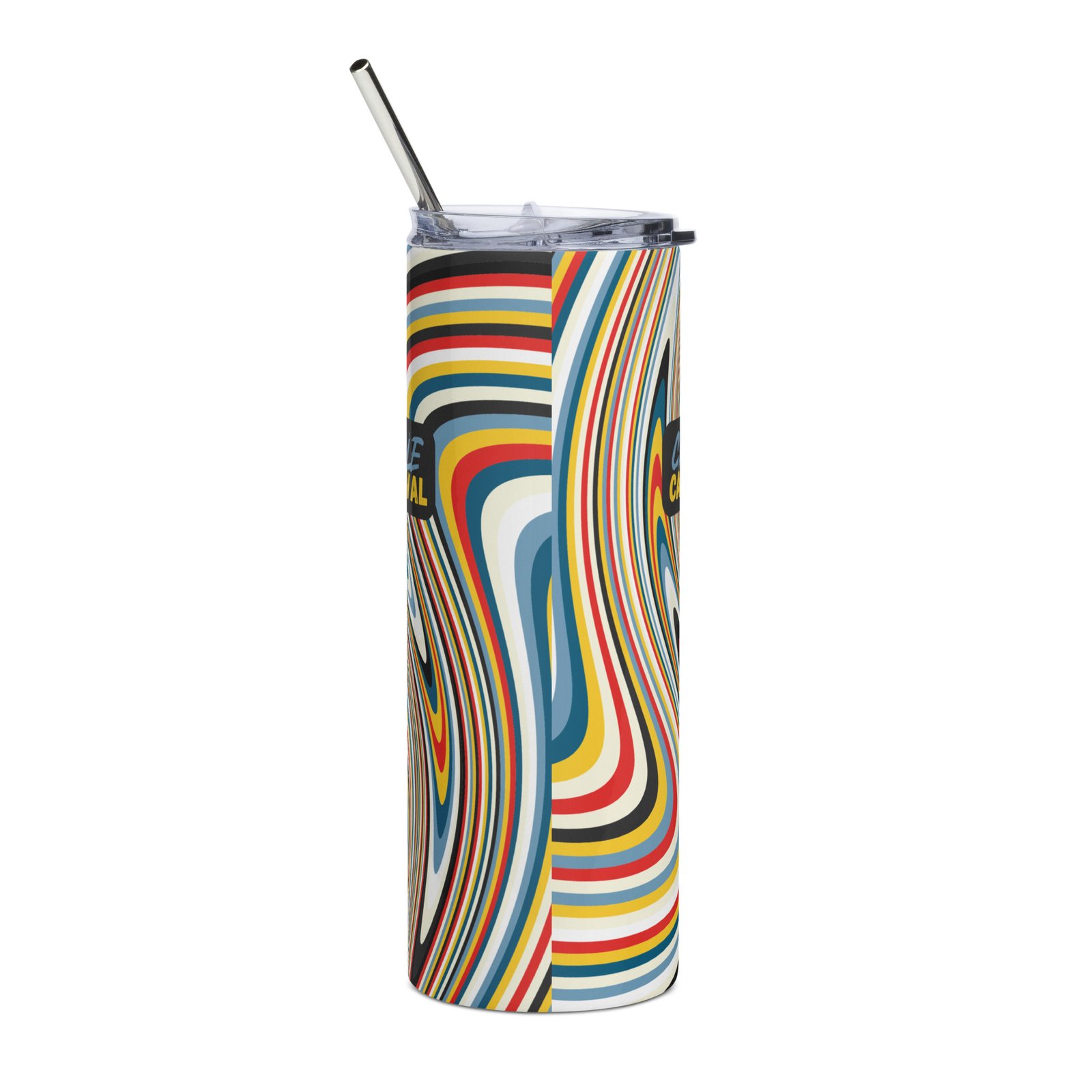 Stainless Steel Tumbler with Lid & Straw - Image 2