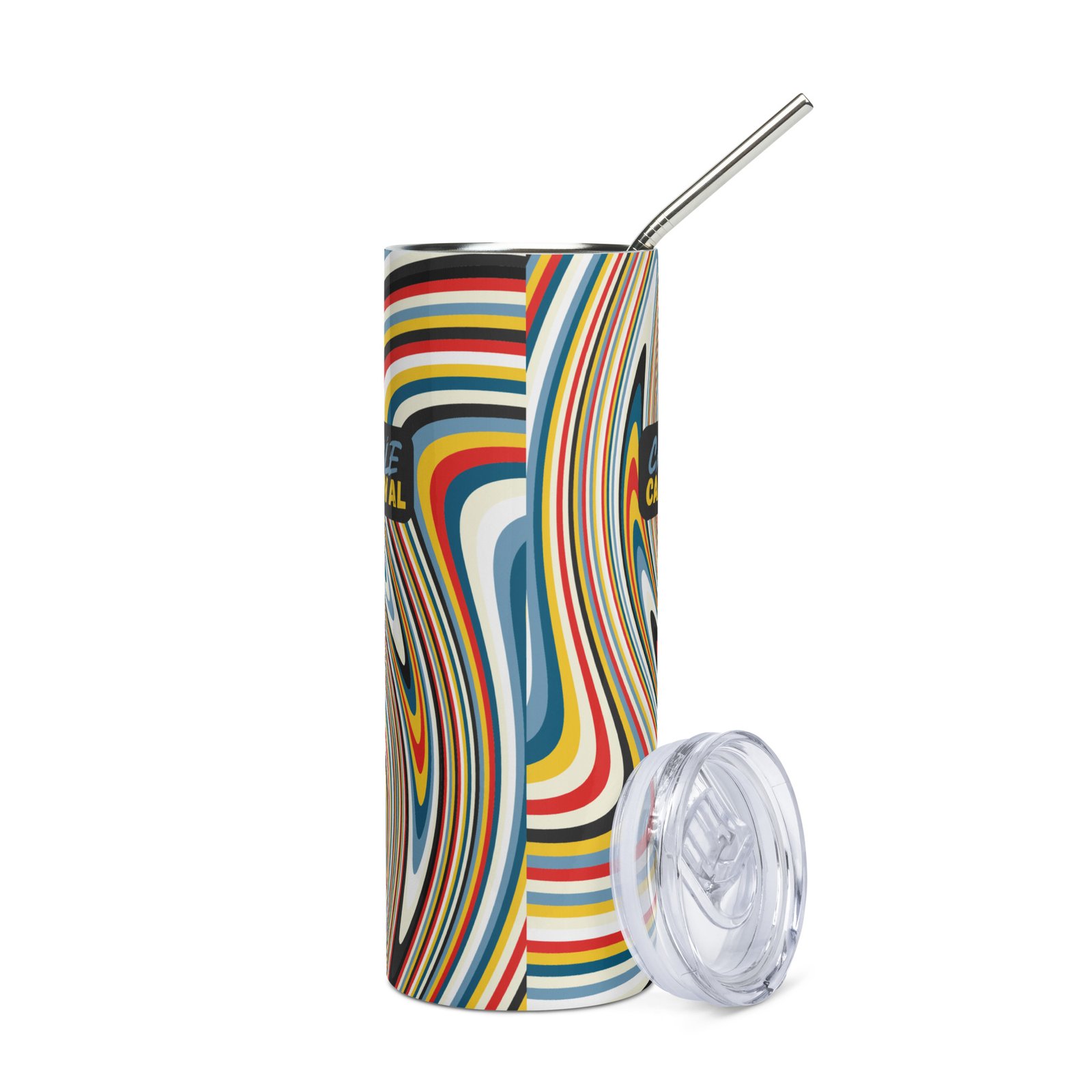 Stainless Steel Tumbler with Lid & Straw - Image 6