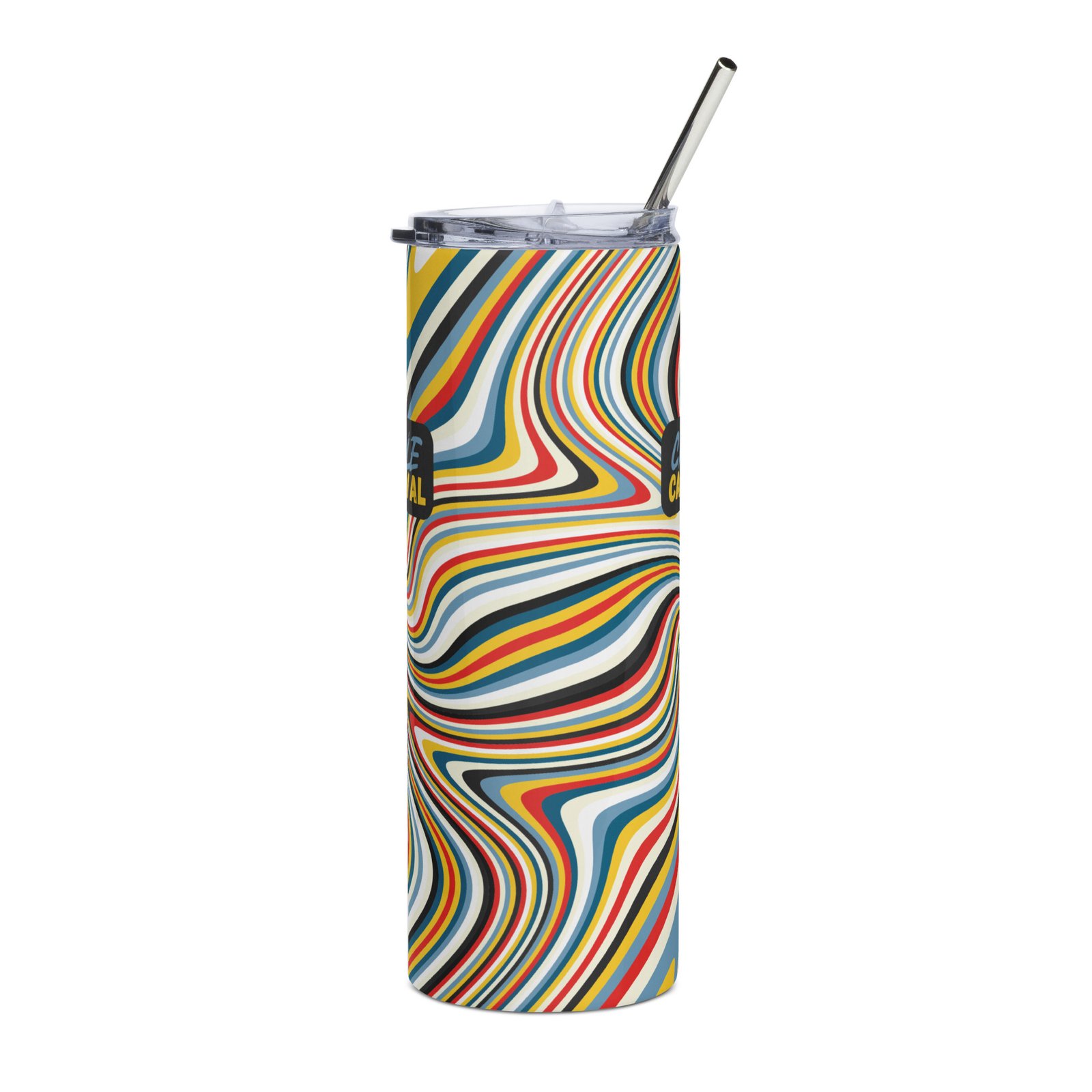 Stainless Steel Tumbler with Lid & Straw - Image 3