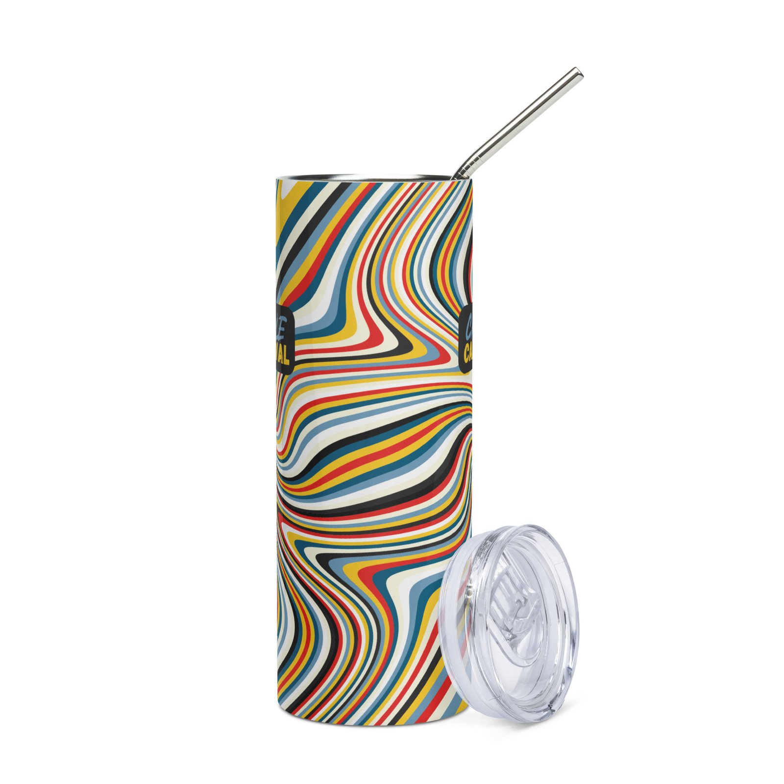 Stainless Steel Tumbler with Lid & Straw - Image 8