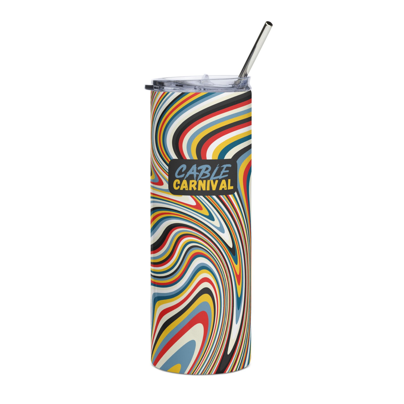 Stainless Steel Tumbler with Lid & Straw