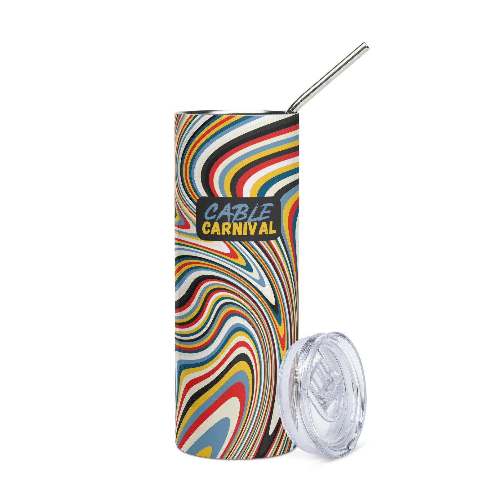 Stainless Steel Tumbler with Lid & Straw - Image 7