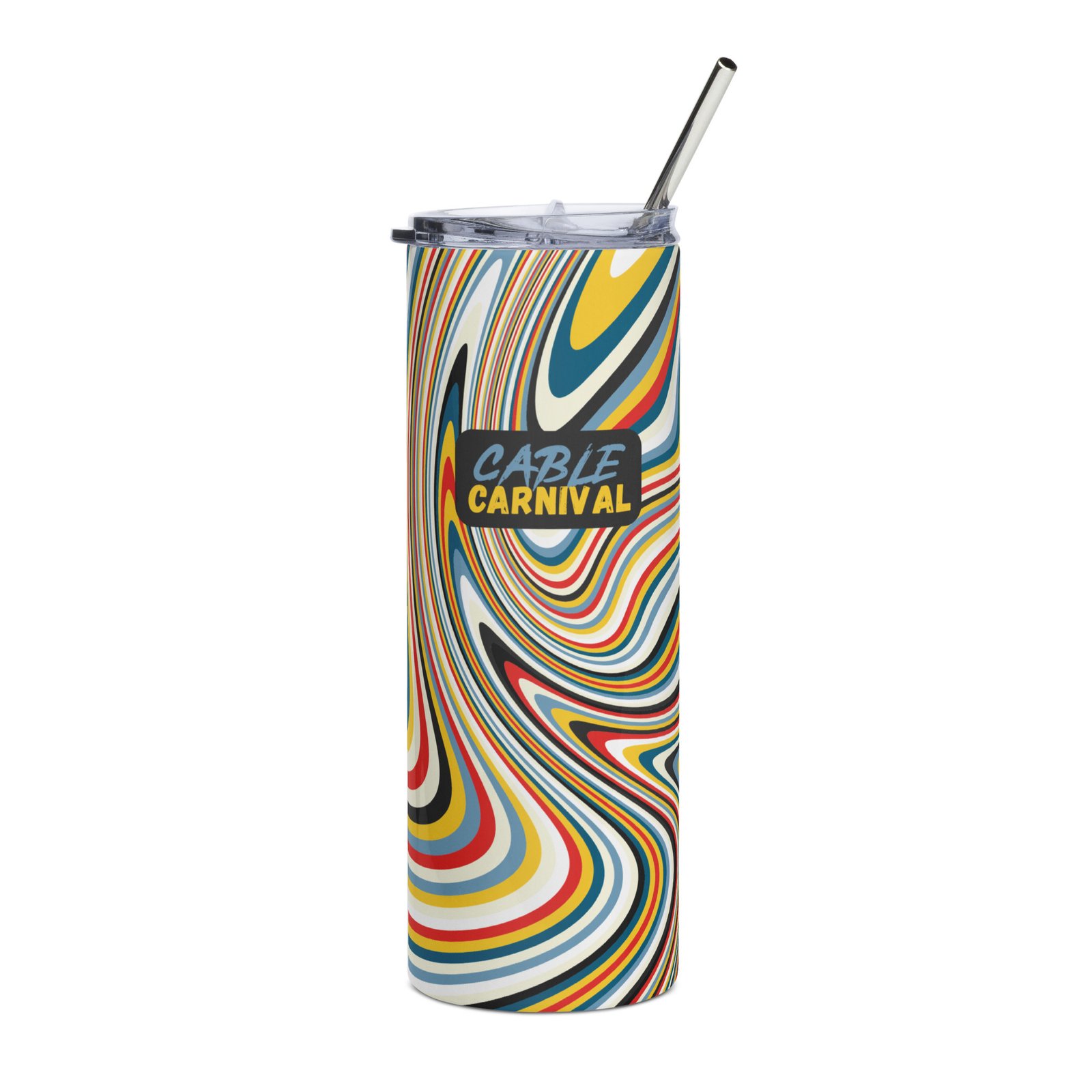 Stainless Steel Tumbler with Lid & Straw - Image 4
