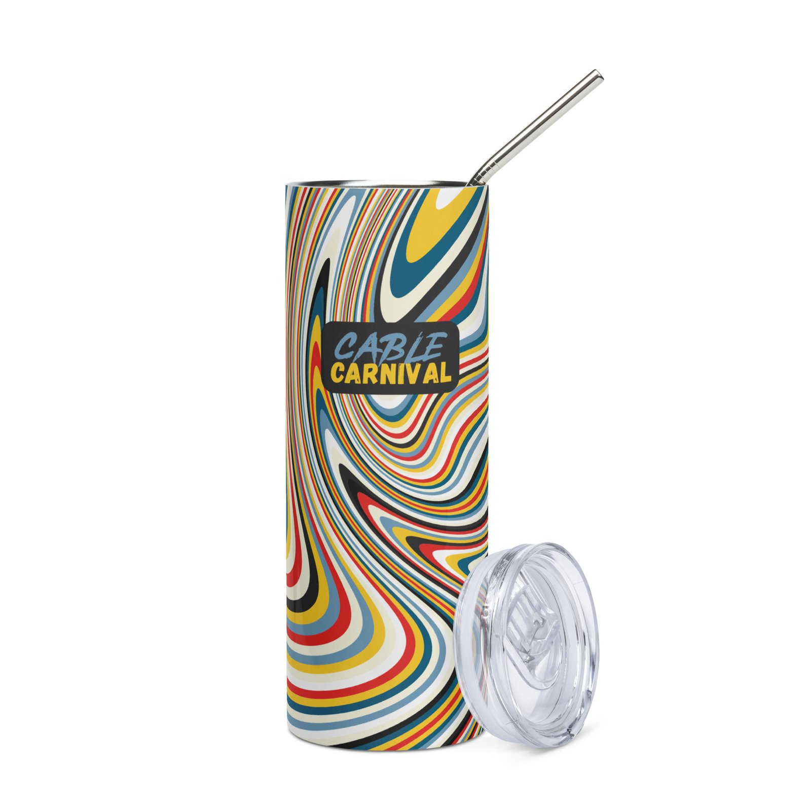 Stainless Steel Tumbler with Lid & Straw - Image 5